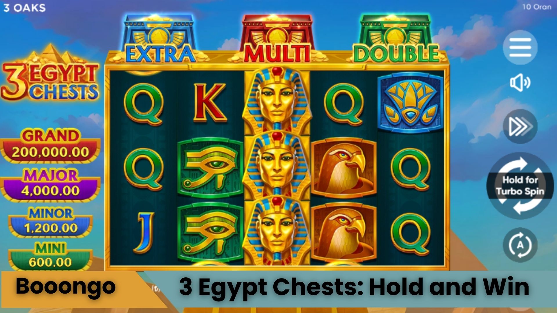 3 Egypt Chests: Hold and Win Oyna
